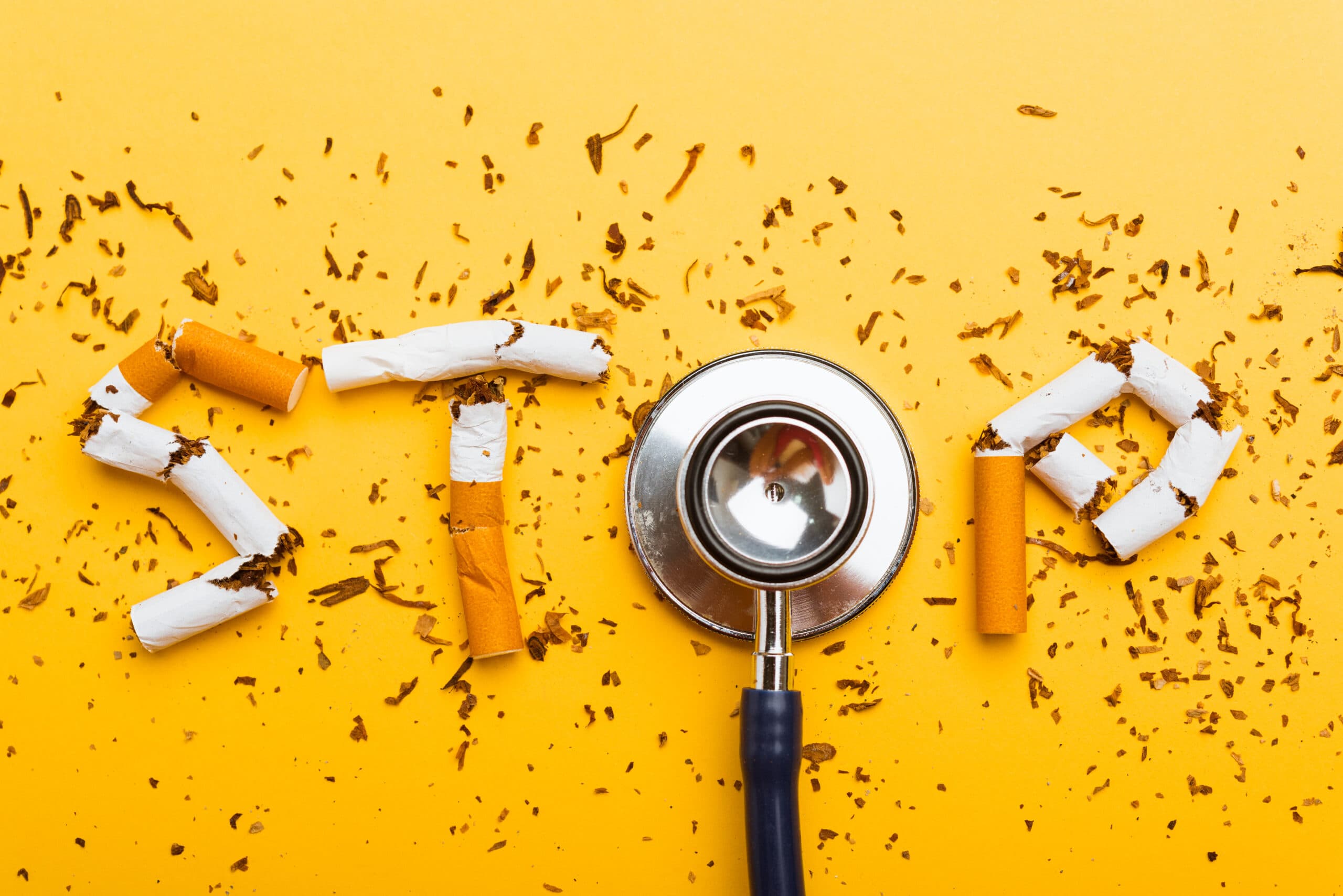 Image of strategies to protect and restore lung health, covering quitting smoking, avoiding e-cigarettes, rehabilitation, nutrition, and screening.